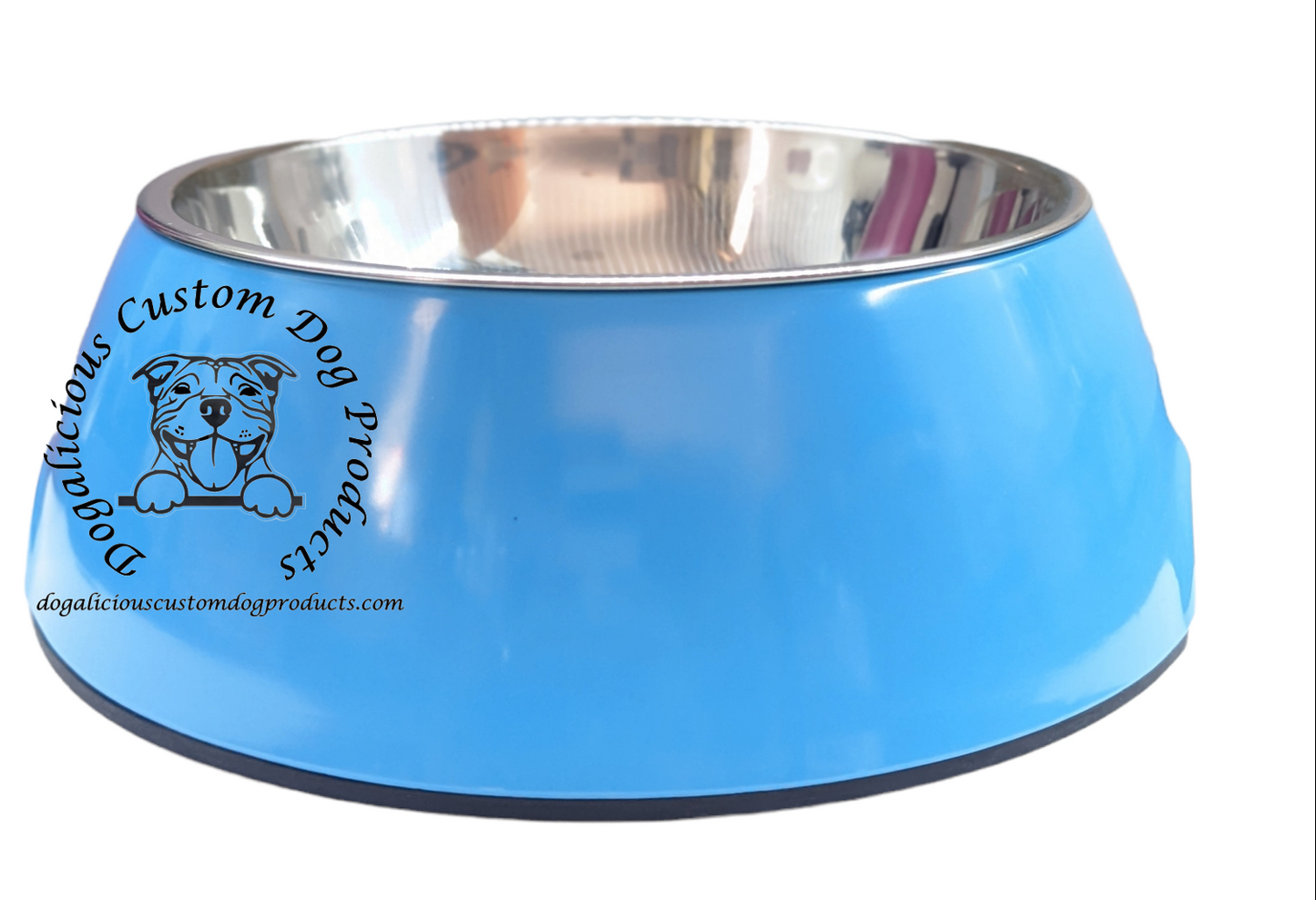 Custom Dog Bowl Personalised with your pick of Colors, Fonts, And Name