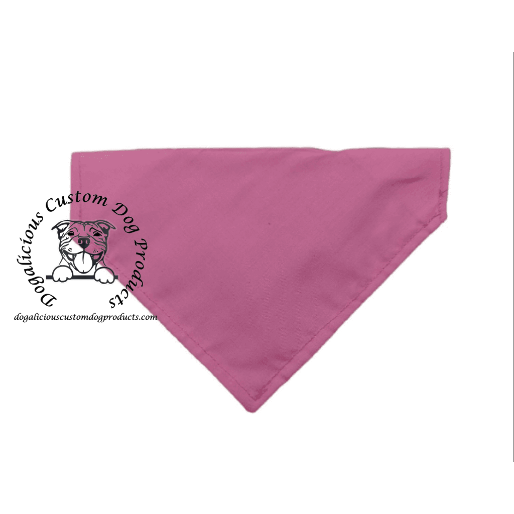 Custom Dog Bandana Name It Or Pick Your Favourite Quote! Small / Pink