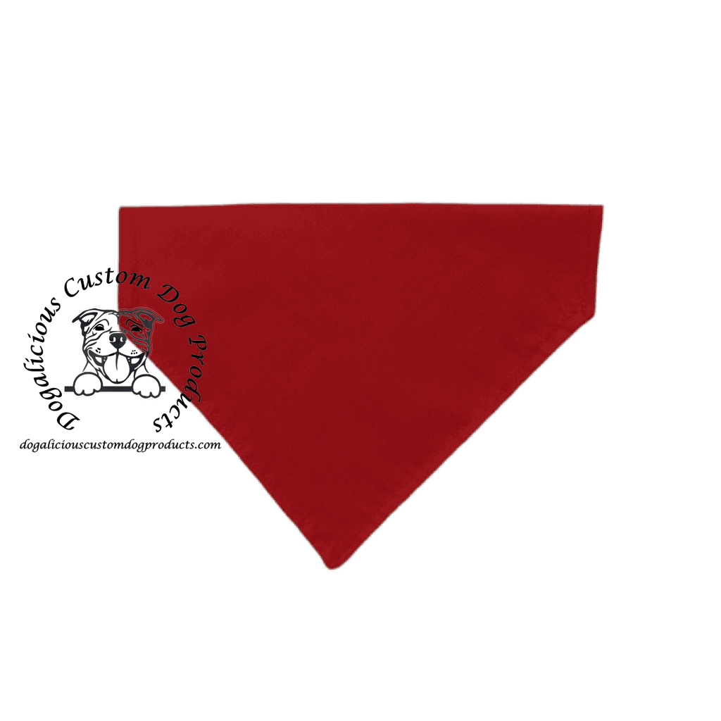 Custom Dog Bandana Name It Or Pick Your Favourite Quote! Small / Red